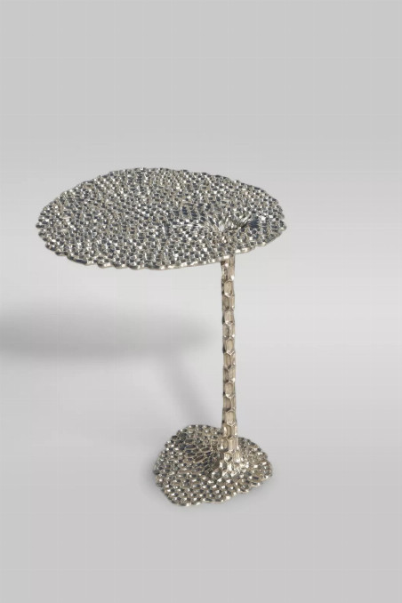 Ash: A White Bronze Sculptural Table