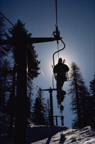 Tofana Ski Lifts at Cortina D’Ampezzo by Slim Aarons | ArtXchange