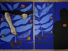 Diptych “Last stroke” | Original Contemporary Artwork | ArtXchange