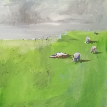 Quiet Fields - Original Oil Acrylic Painting | ArtXchange