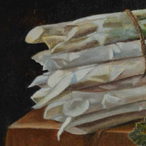 Dutch Still Life Painting with Asparagus & Currant | ArtXchange