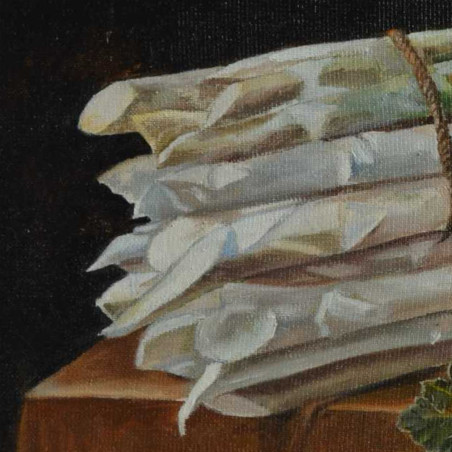 Dutch Still Life Painting with Asparagus & Currant | ArtXchange