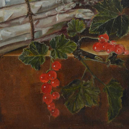 Dutch Still Life Painting with Asparagus & Currant | ArtXchange