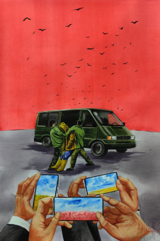 Happiness car by Eugene Gorbachenko | ArtXchange