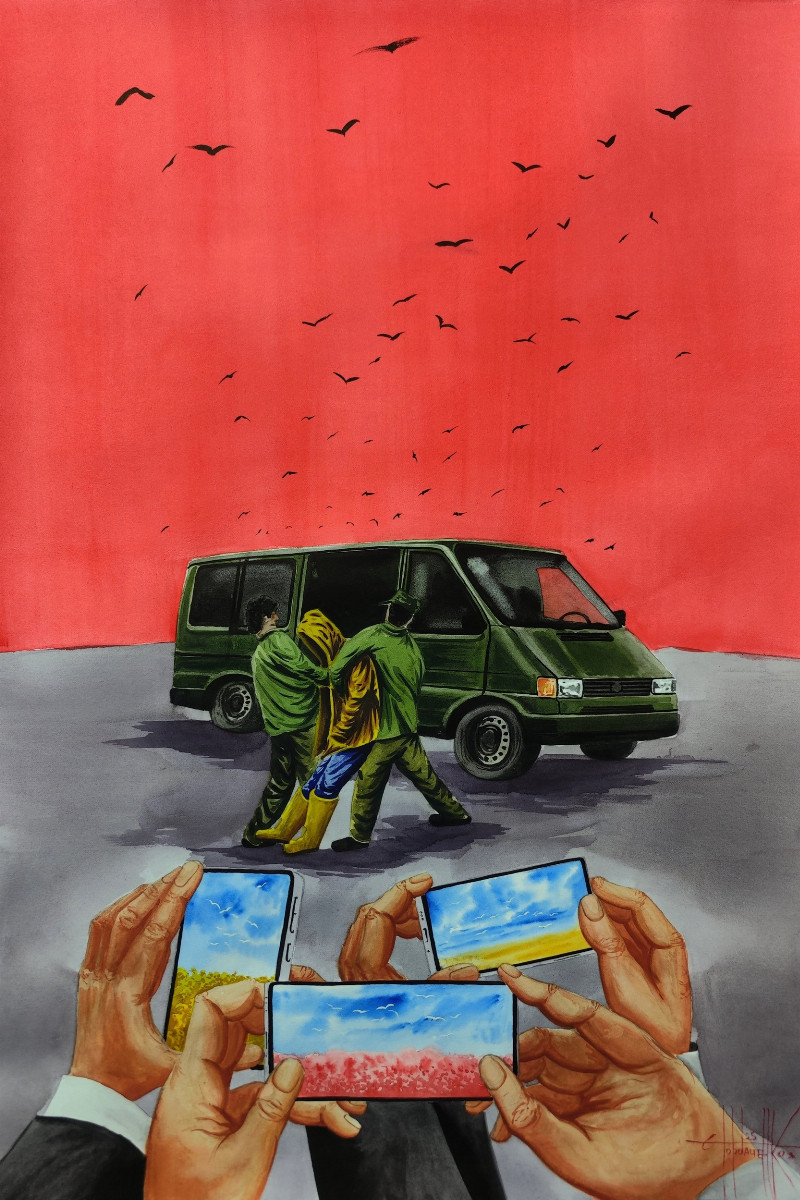 Happiness car by Eugene Gorbachenko | ArtXchange