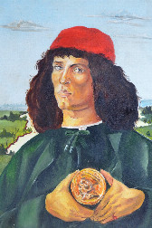 Copy of Sandro Botticelli - Portrait of a Man with a Medal of Cosimo the Elder