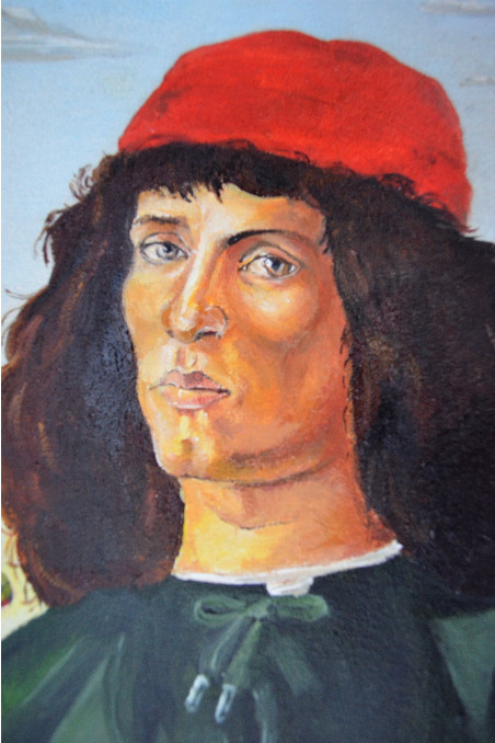 Copy of Sandro Botticelli - Portrait of a Man with a Medal of Cosimo the Elder